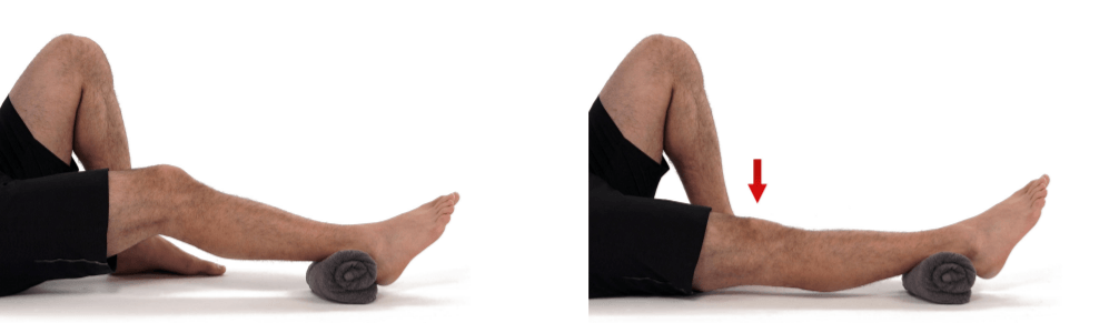 Seated Heel Slides - Knee, Foot & Ankle Rehab 
