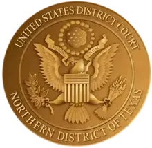 The seal of the united states district court northern district of texas