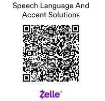 A qr code for speech language and accent solutions.