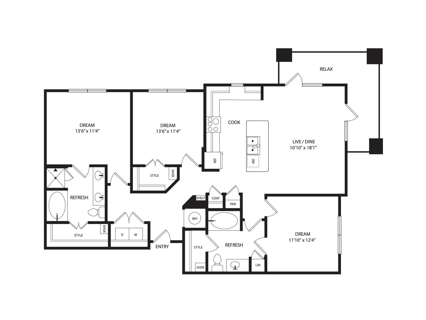New Terrell Apartments near SE Houston 1, 2 & 3 Bedroom Apartments