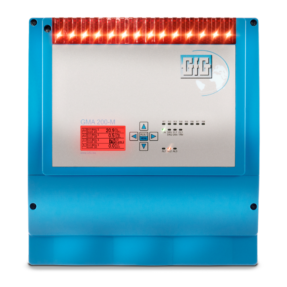 A blue and silver device with the letters gg on it