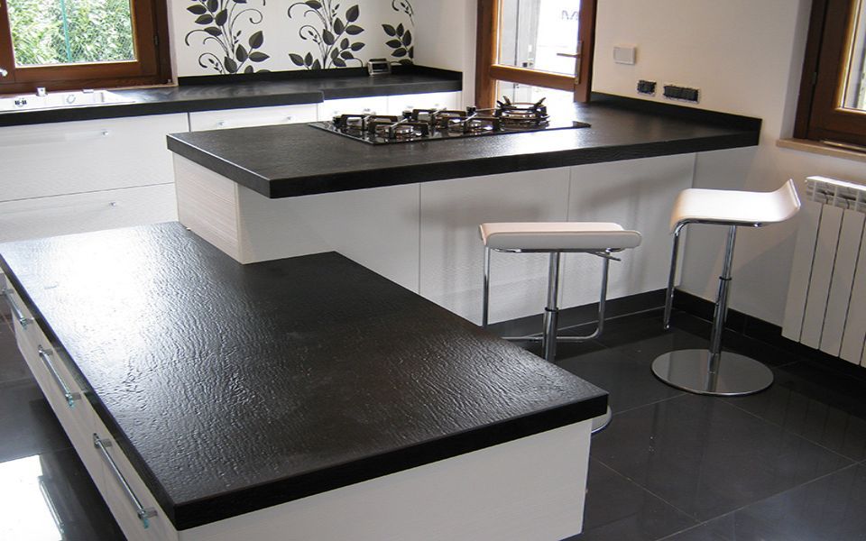 cucina con piano cottura