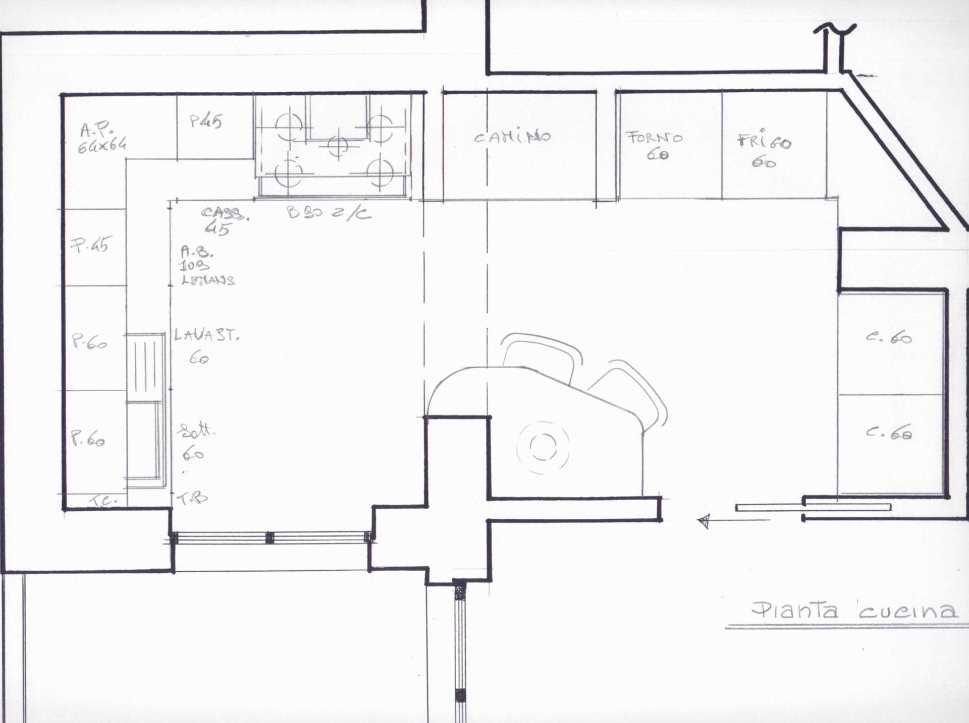 pianta cucina