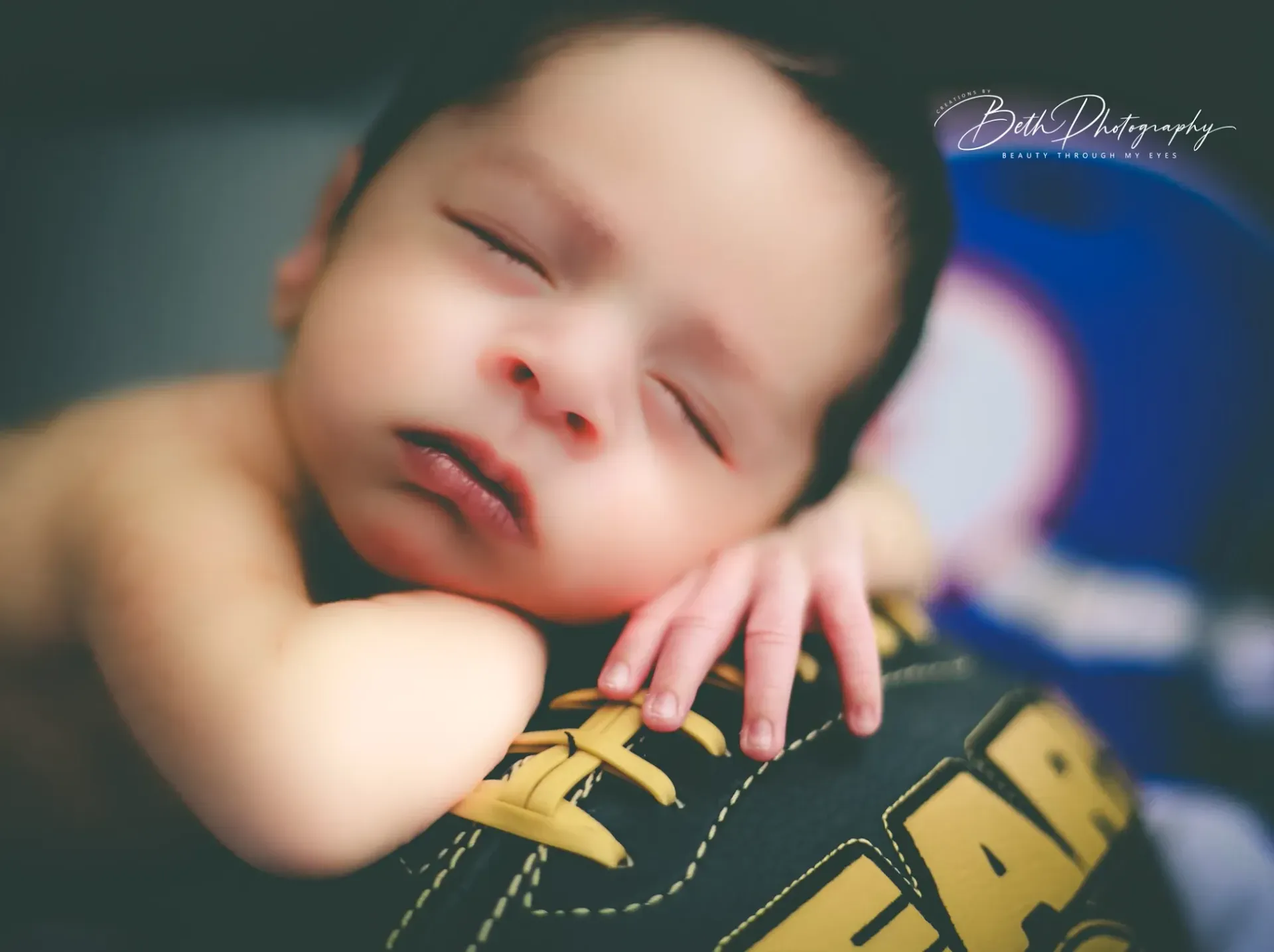 newborn baby football theme