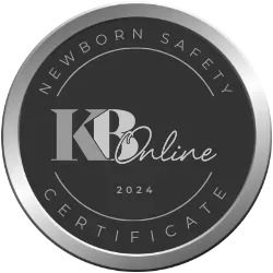Silver and black Newborn Safety Certificate with 