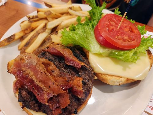 burgers and fries