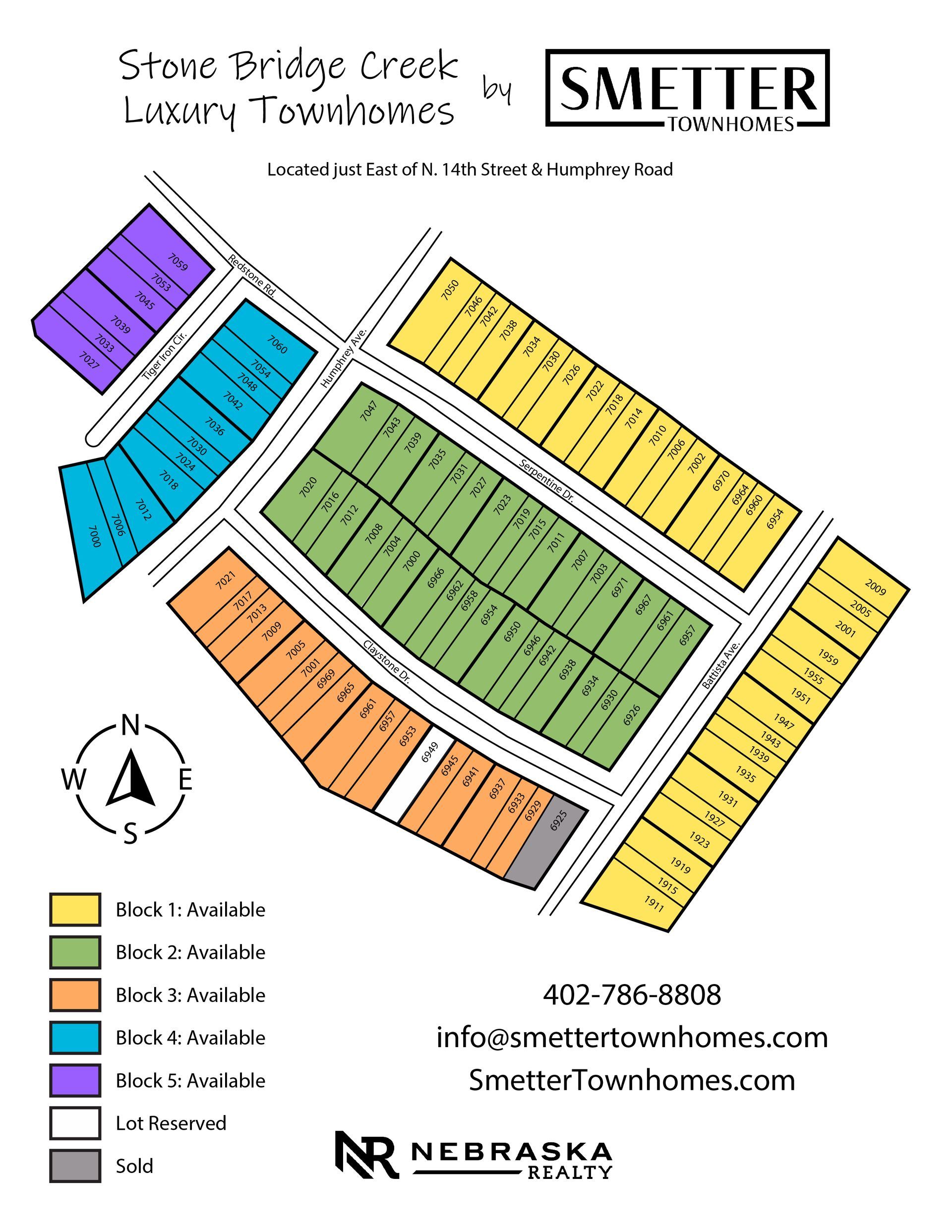 Stone Bridge Creek Smetter Townhomes   Stone Bridge Creek Plat Map  1920w 