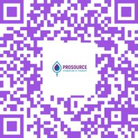 QR code with the Prosource logo in the center; purple and white color scheme.