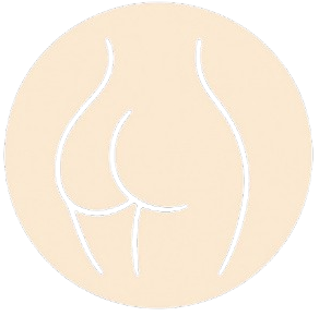 Sprechblasensymbol mit drei Punkten in einem hellbraunen Kreis.