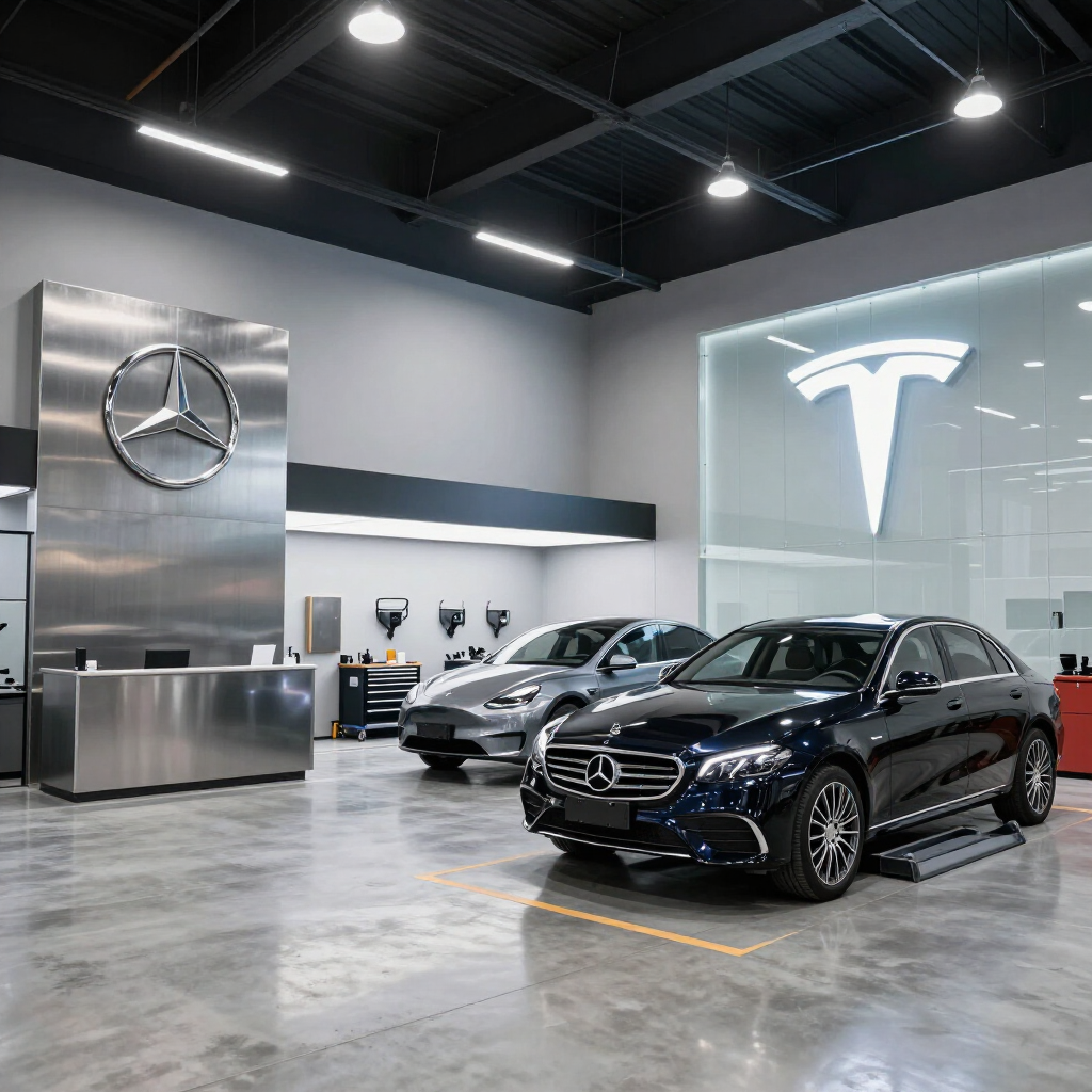 Mercedes and Tesla Approved Collision Center