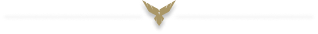 Gold winged logo centered on a white background