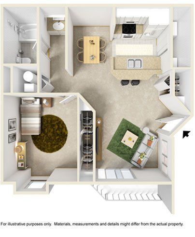 An aerial view of a floor plan of a house.