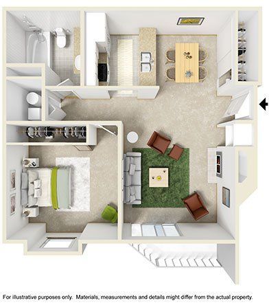 An aerial view of a floor plan of a house