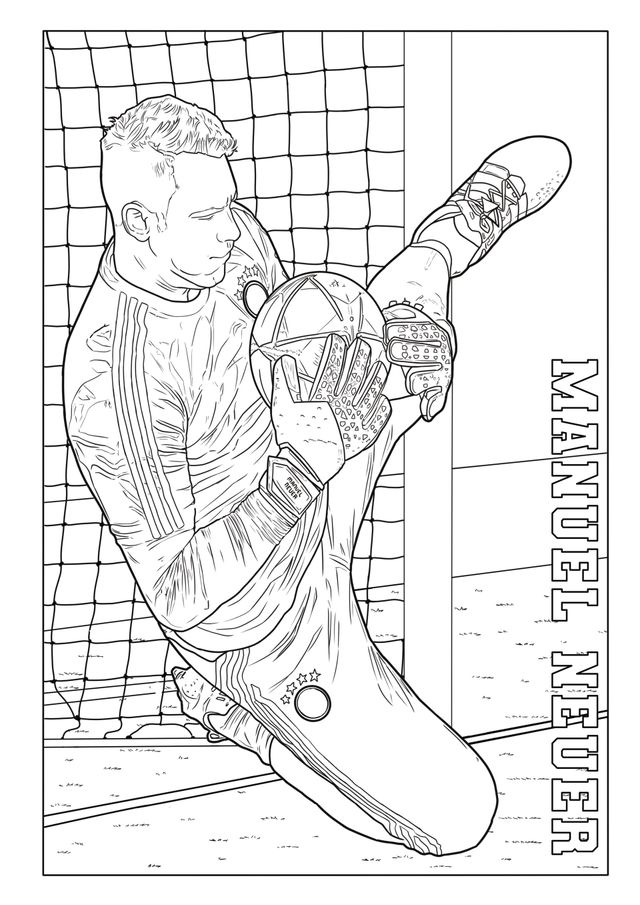 Ausmalbild Manuel Neuer Ausmalbilder Kostenlos Zum Ausdrucken