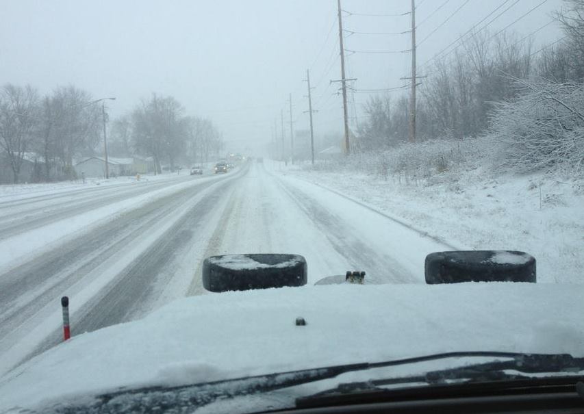 Road Covered With Snow — Sharpsville, IN — Bridge Landscaping