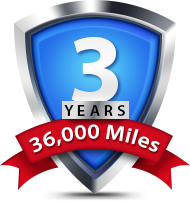 3 Years / 36,000 Miles Warranty