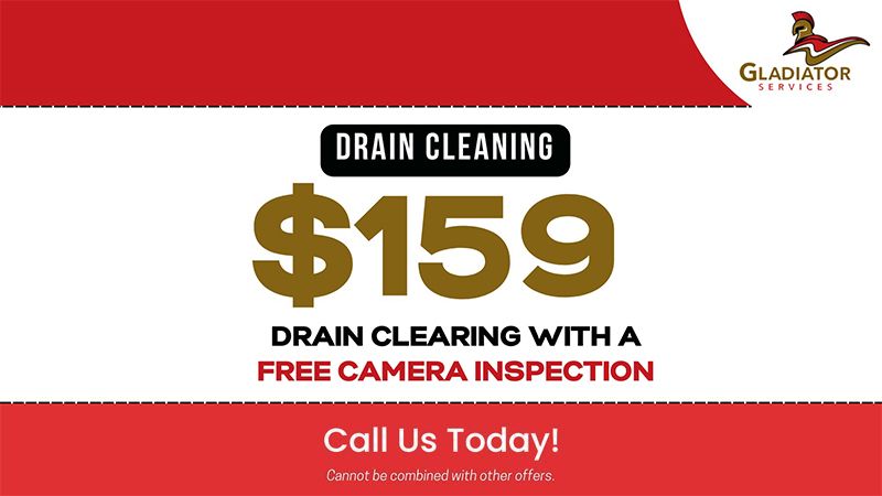 $159 Drain Clearing with a Free Camera Inspection