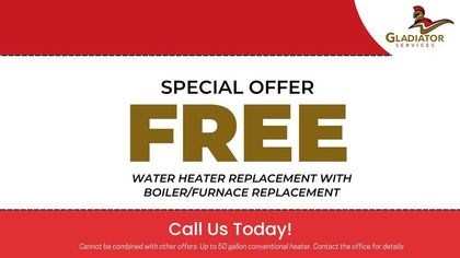 Free Water Heater Replacement with Boiler/Furnace Replacement