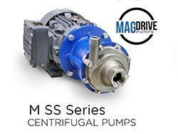 Blue and stainless steel centrifugal pump, MAGDRIVE M SS Series.