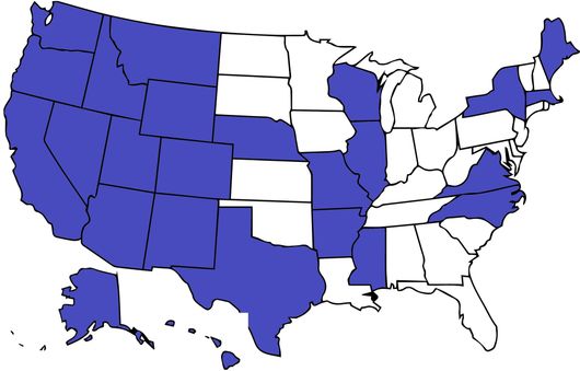 Licensed in twenty-five states:
Arizona
Arkansas
California
Colorado
Hawaii
Idaho
Illinois
Maine
Massachusetts
Mississippi
Missouri
Montana
Nebraska
Nevada
New Mexico
New York
North Carolina
Oregon
Texas
Utah
Virginia
Washington
Wisconsin
Wyoming