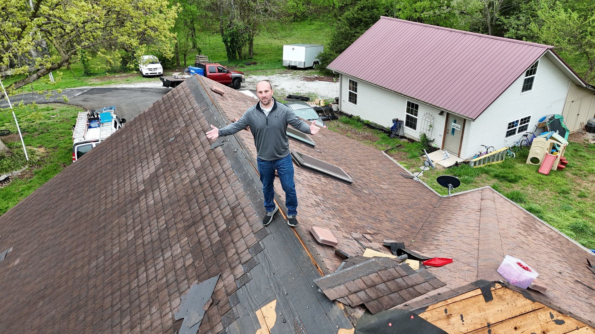 Side view of home with new siding by our top siding company in Springfield, MO