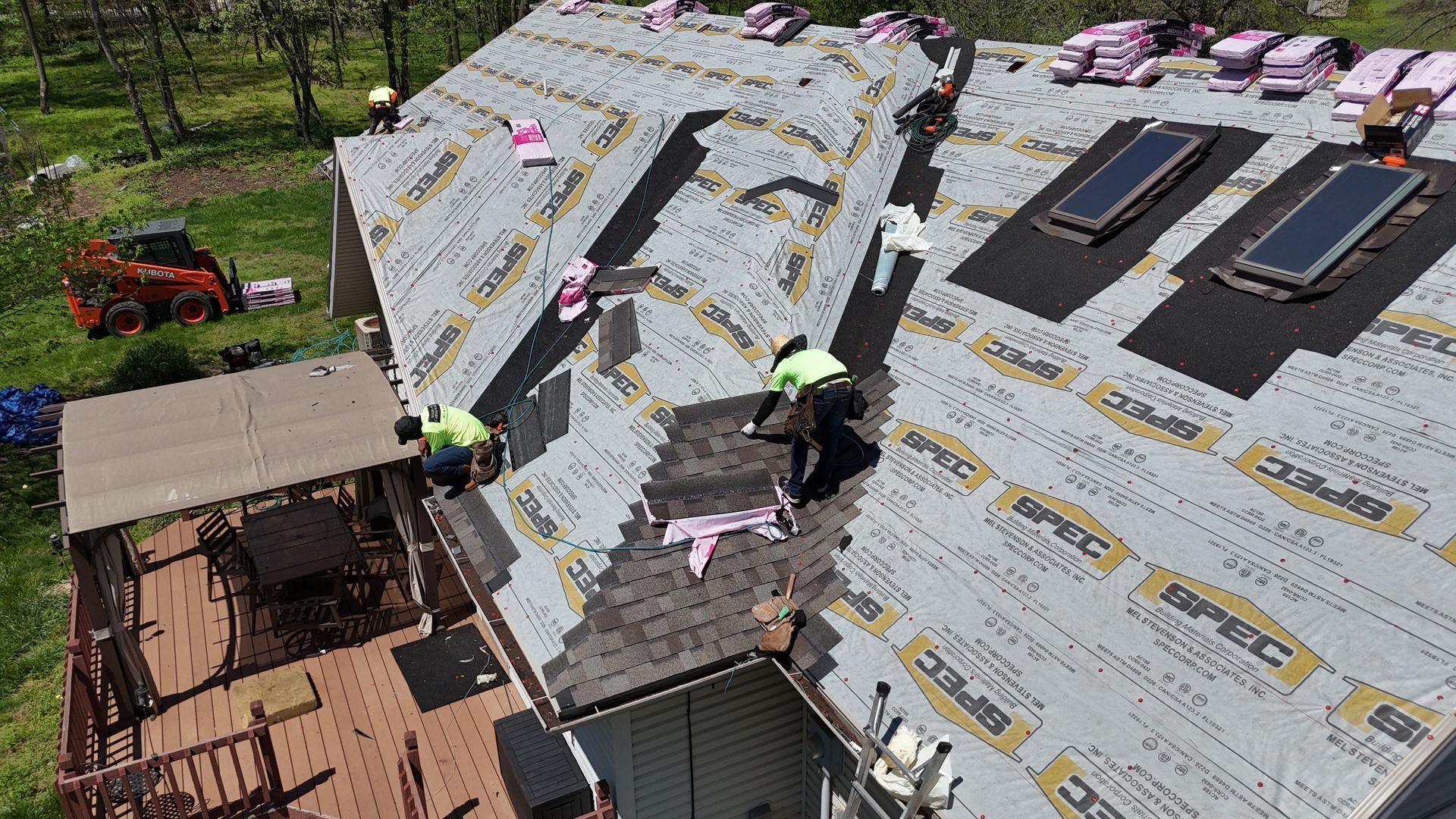 Side view of home with new siding by our top siding company in Ozark, MO