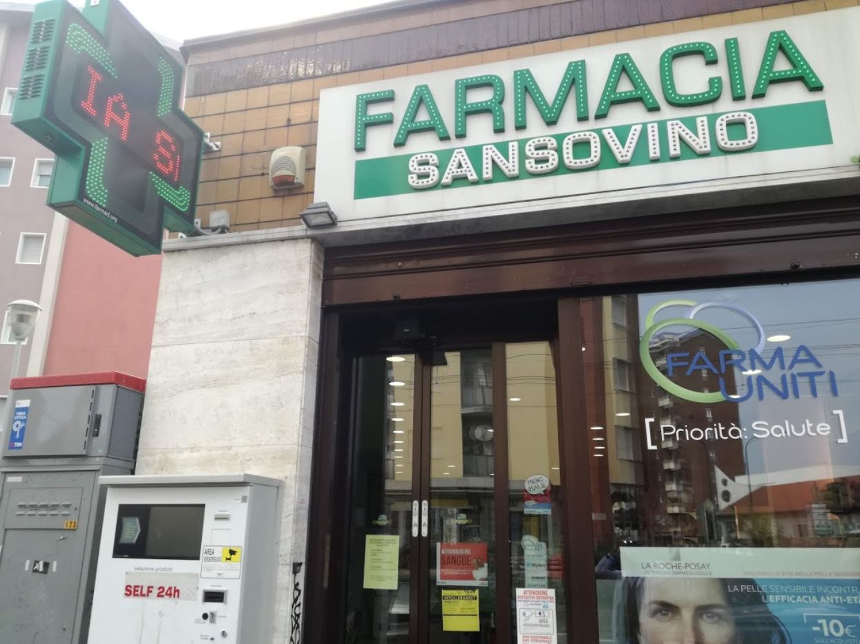 esterno Farmacia Sansovino Torino