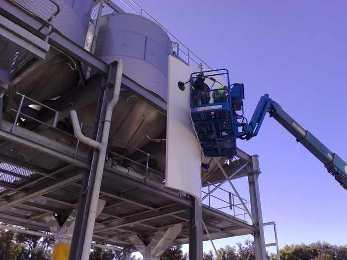 tanks serviced by lift