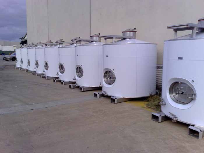 several smaller tanks