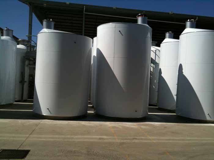 tanks of varying sizes