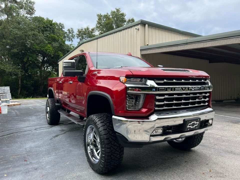 Beautiful Red Pick-up Truck — Tavares, FL — Resurrection Detailz