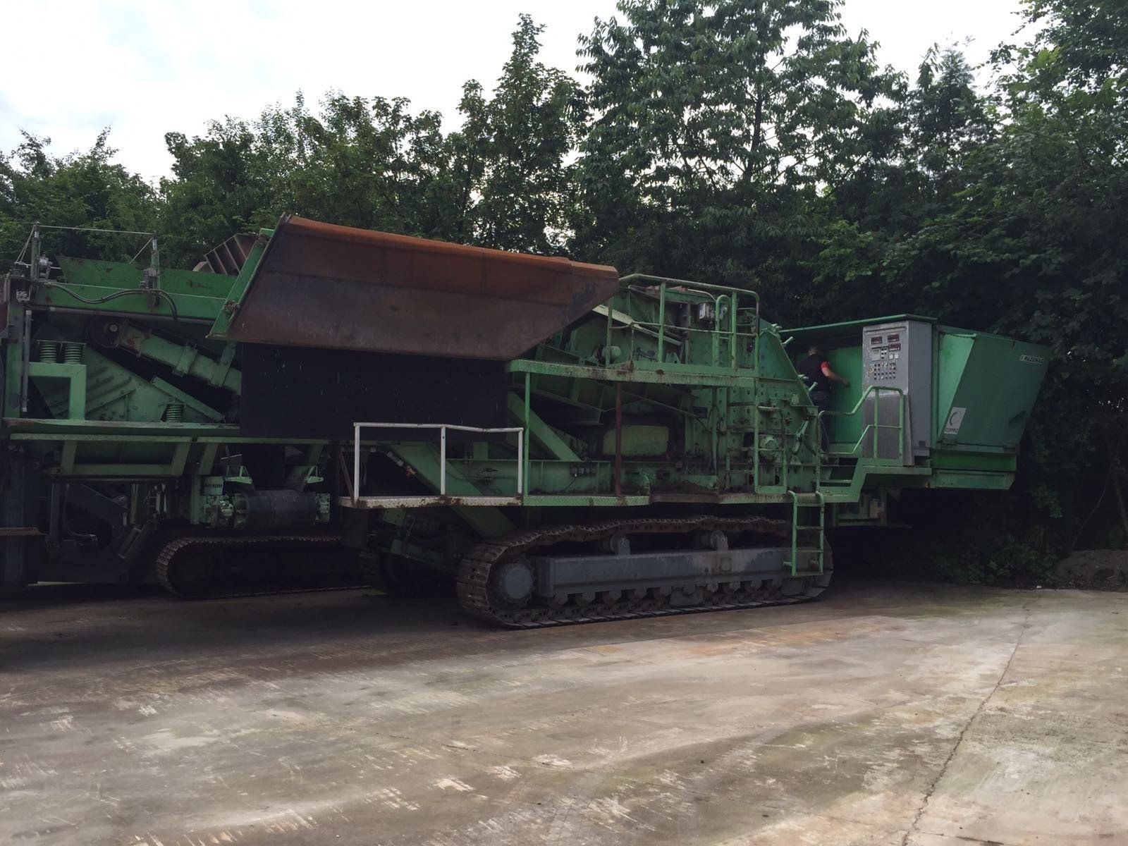 Rotora drupinātājs Hazemag 1214