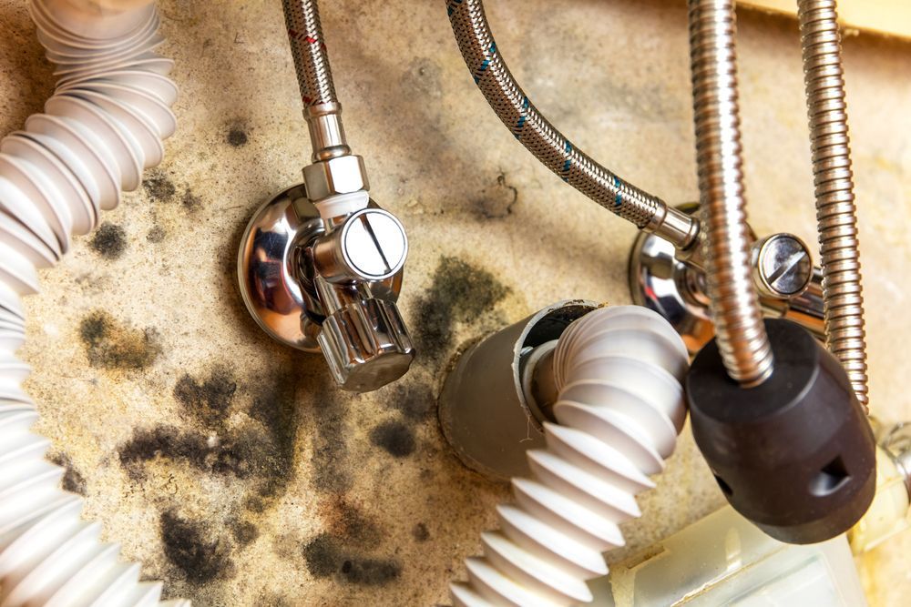 A close up of a sink with a hose attached to it.