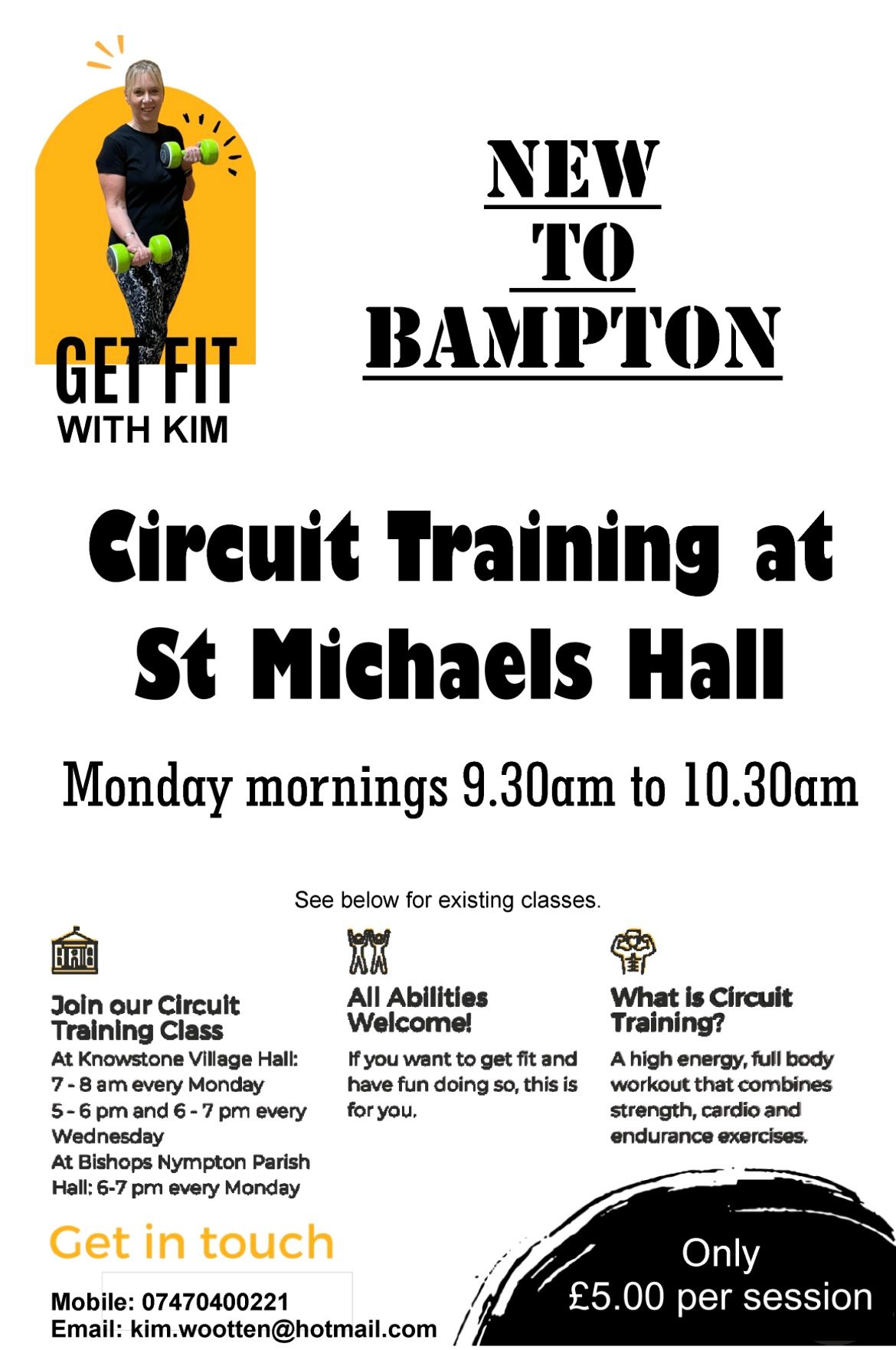 Circuit Training at St Michael's hall