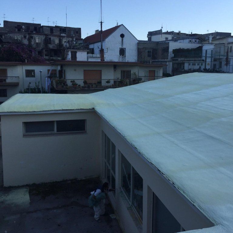 vista di un tetto di uno stabile