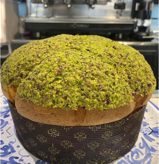 panettone farcito al pistacchio