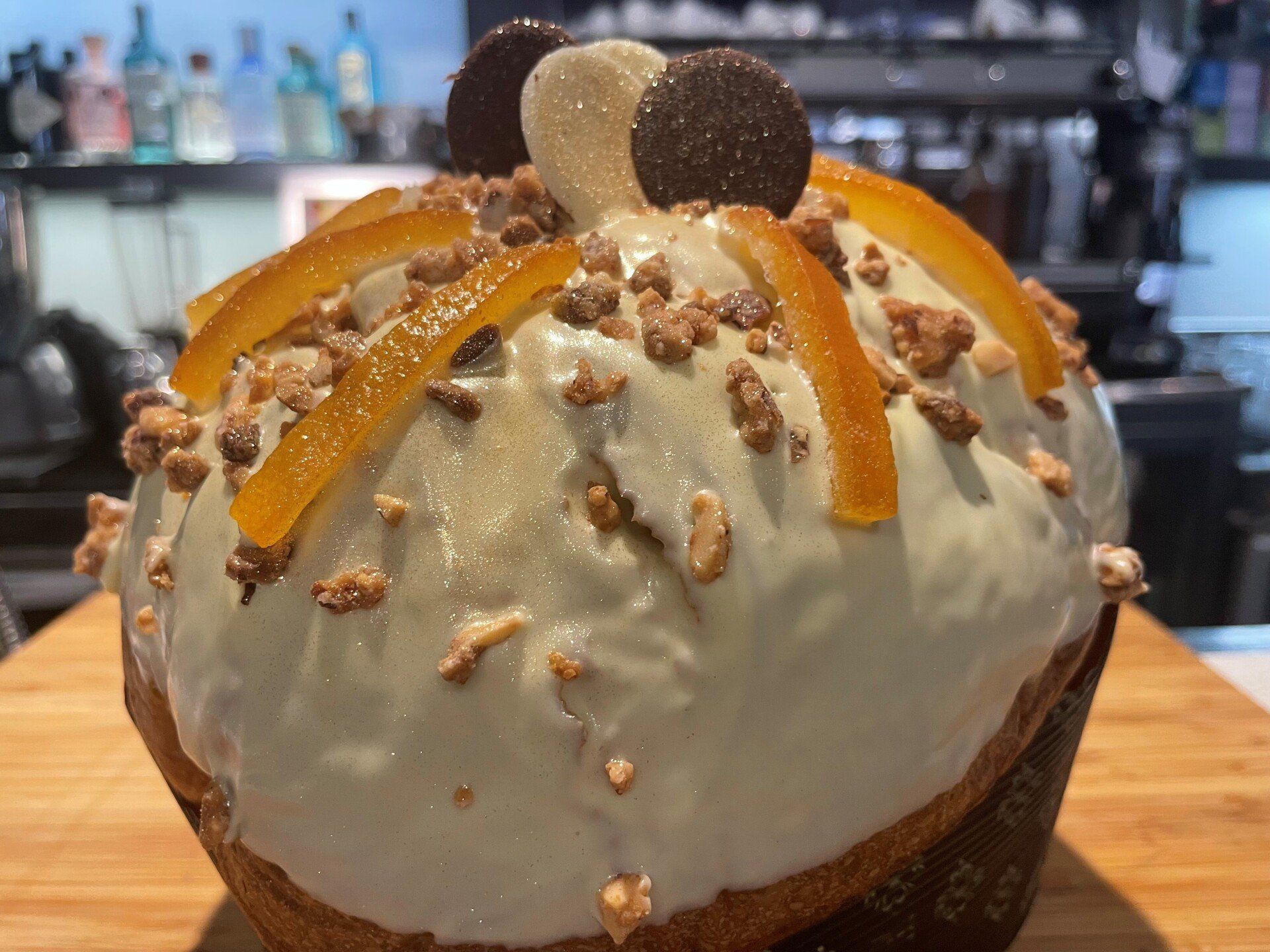 panettone farcito con cioccolato e arancia