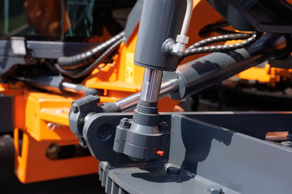 Close-up Of A Hydraulic Cylinder — Eastcoast Bearings & Hydraulics in South Grafton, NSW