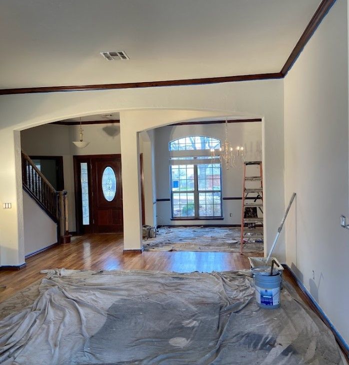 Interior painting of a house in Stillwater, OK