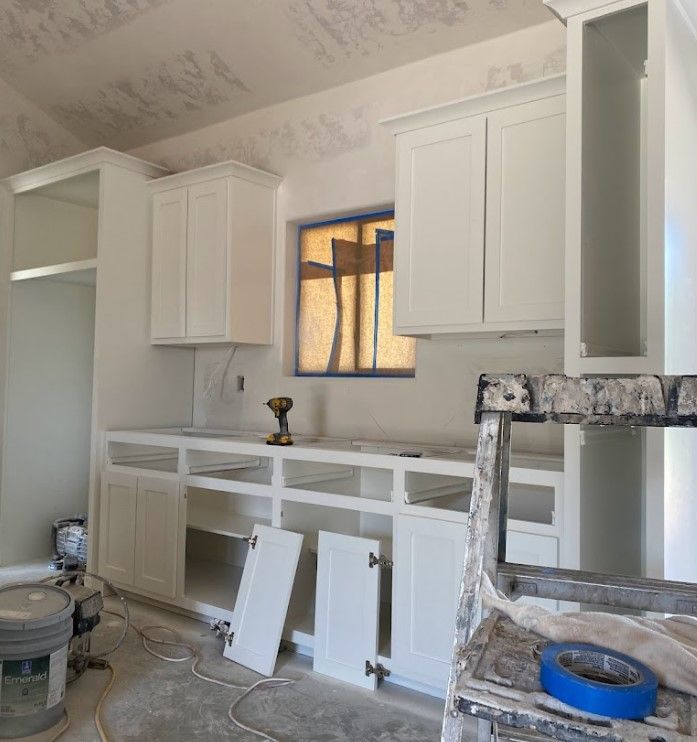 Custom cabinet painting in Stillwater