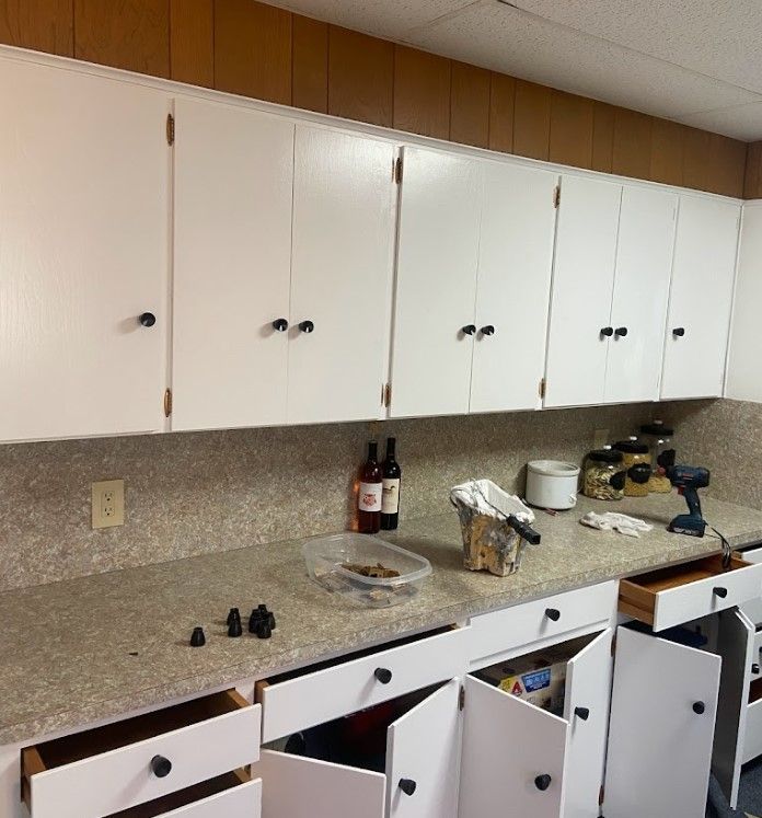 Custom kitchen cabinet painting