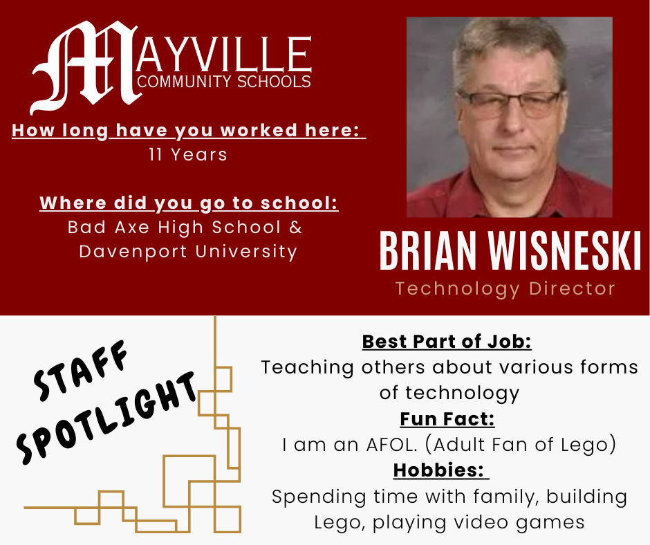 Staff Spotlight
Brian Wisneski