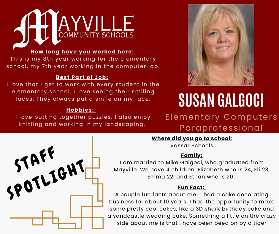 Staff Spotlight
Susan Galgoci