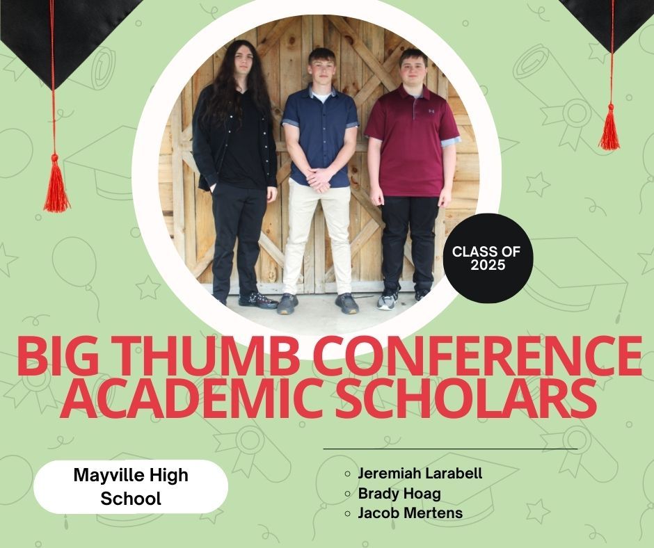 Big Thumb Conference Academic Scholars
Jeremiah Larabell
Brady Hoag
Jacob Mertens