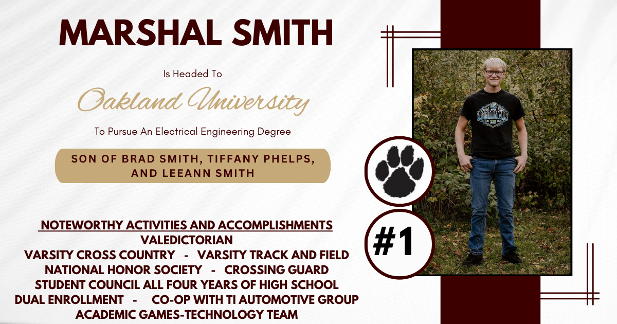 Marshal Smith Heading to Oakland University