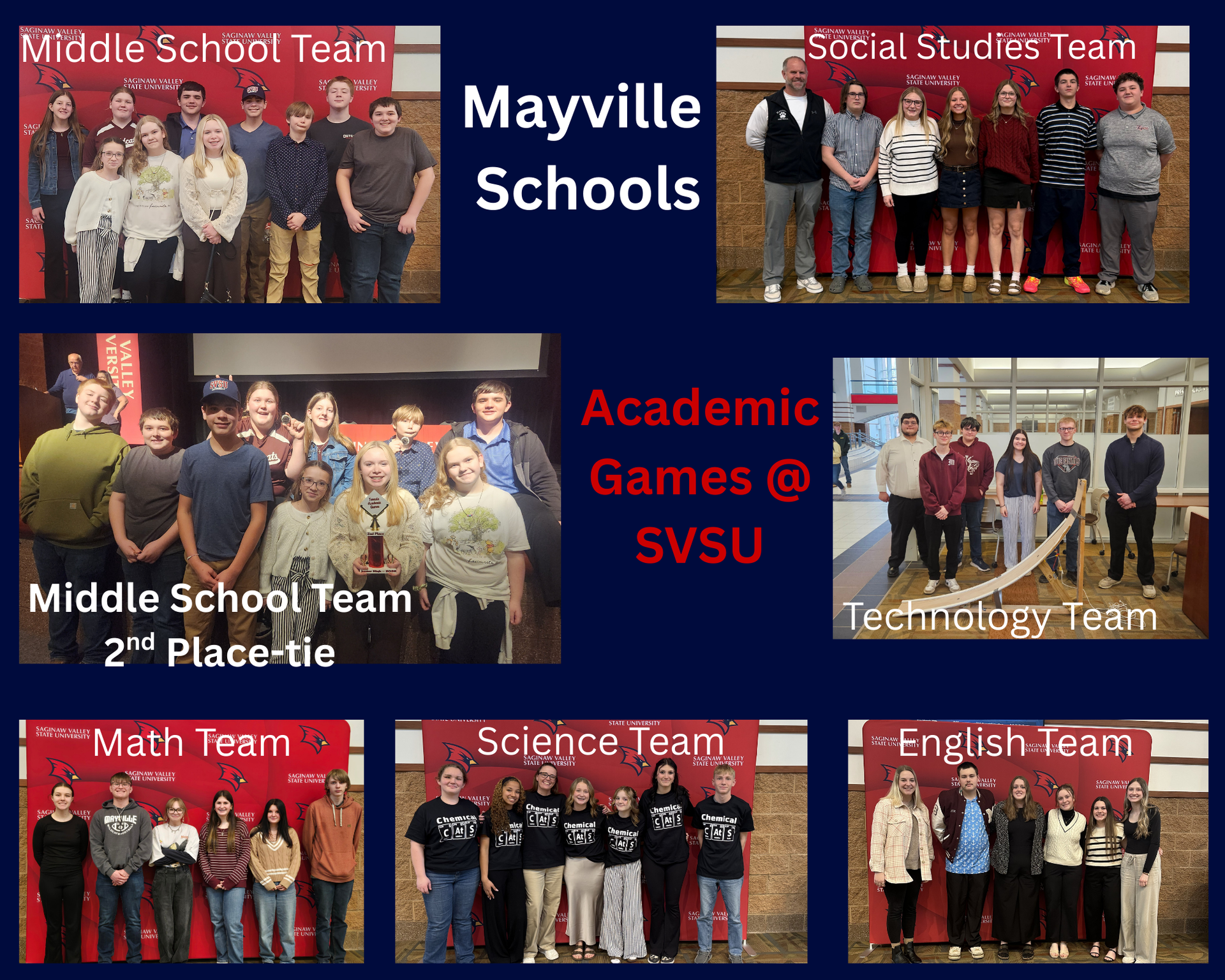 Students attending Academic Games at SVSU