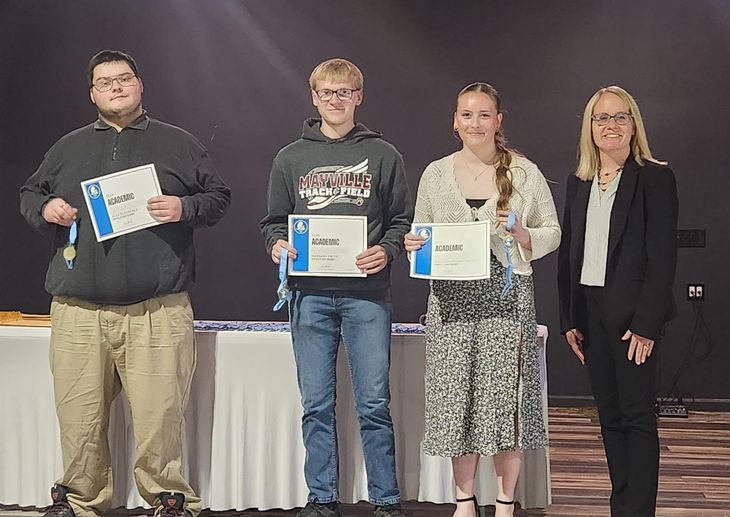Three students awarded the BTC Academic All-Conference award