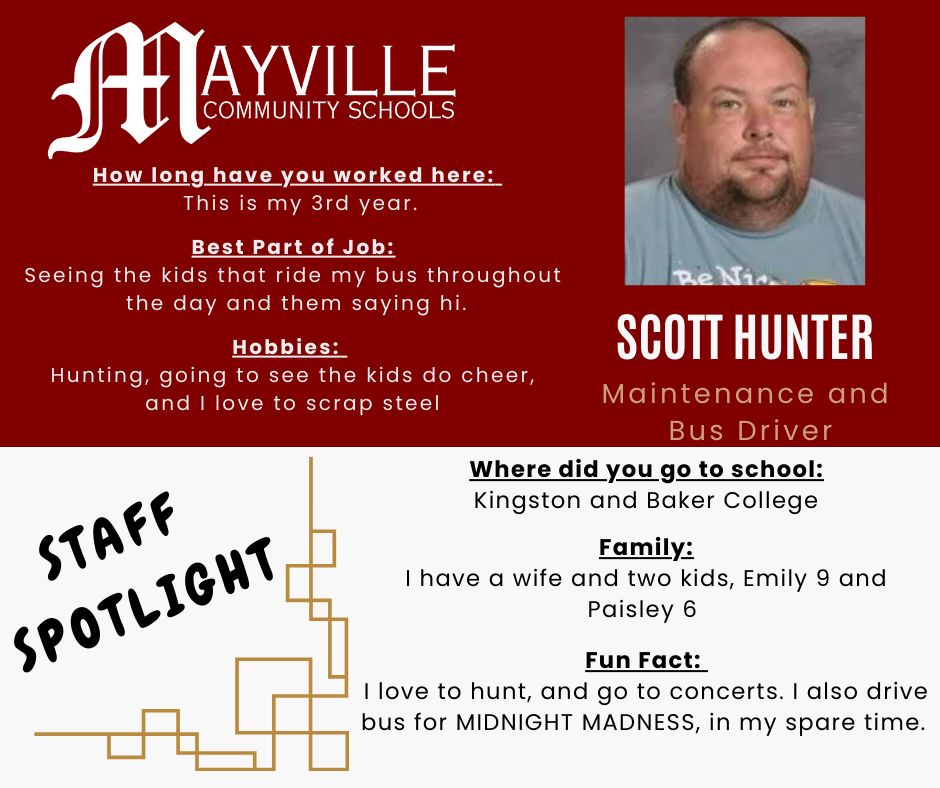 Staff Spotlight
Scott Hunger