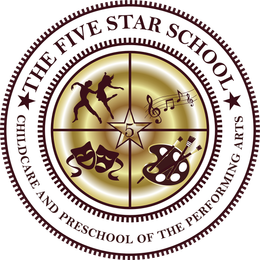 The logo for the five star school of the performing arts