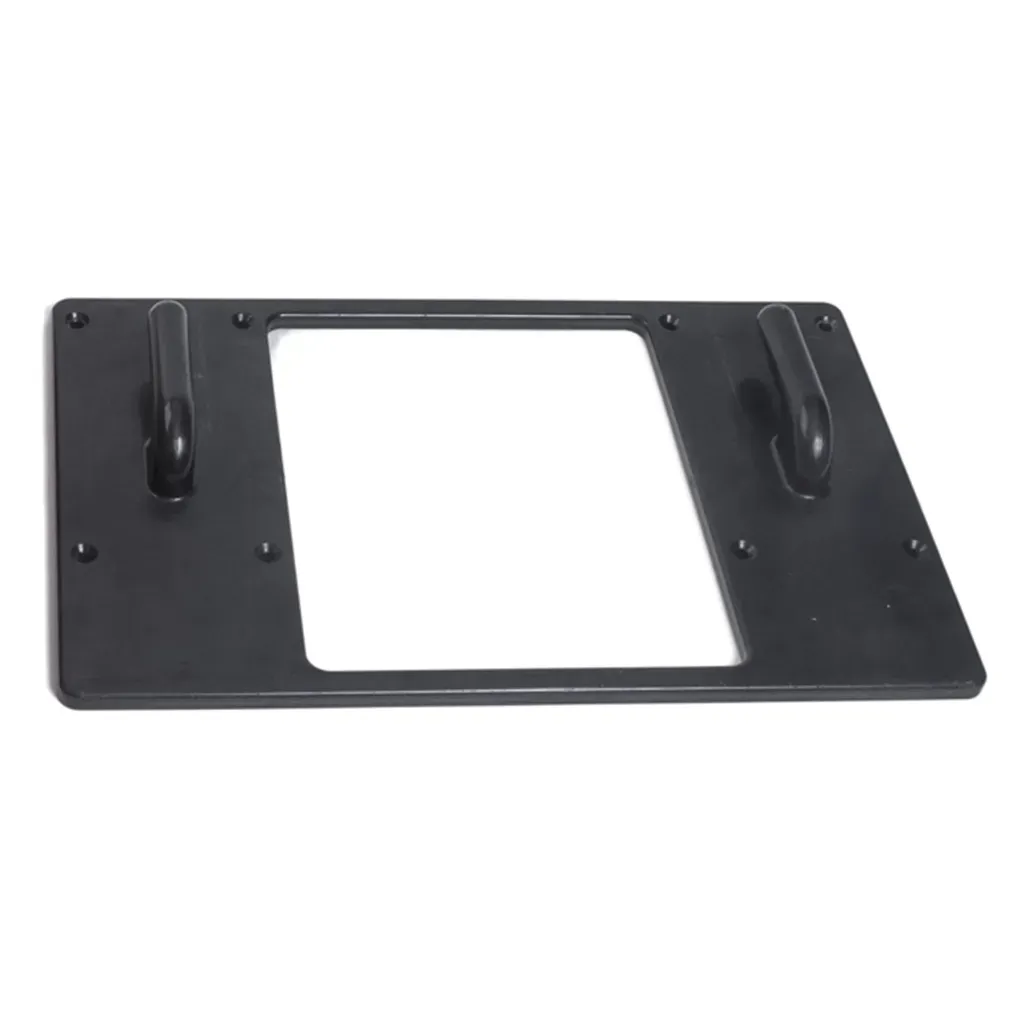 A black plate with a hole in the middle on a white background LIFECELL products